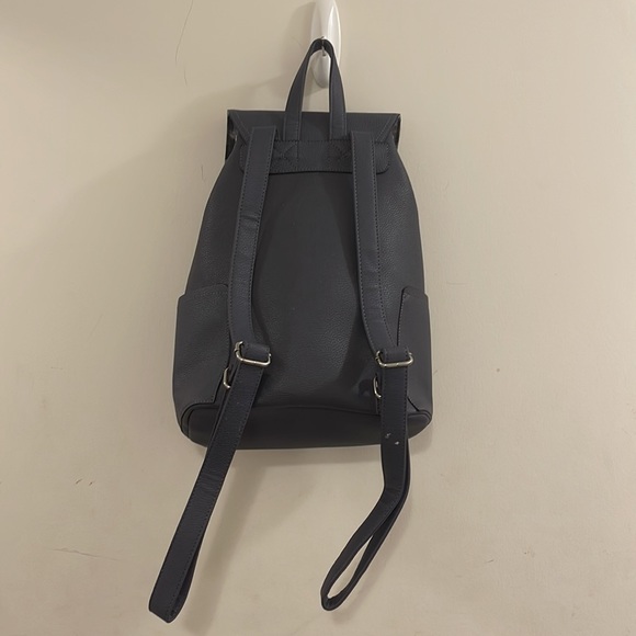 Unknown brand blue drawstring faux leather bag - Picture 2 of 9